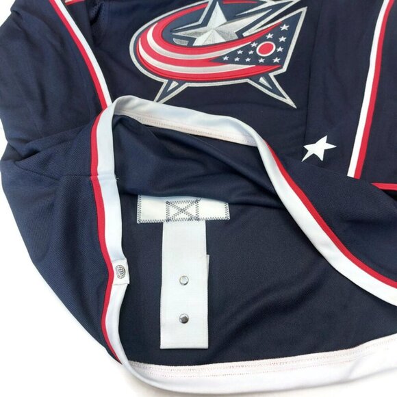 Adidas Columbus Blue Jackets NHL Authentic Home Jersey Mens Size 42 Cam Atkinson - Picture 3 of 8